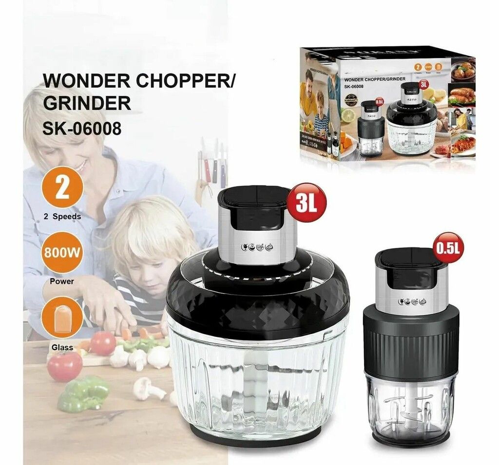 SET PROCESADOR VIDRIO 0.5L Y 3 LB-56017 SET PROCESADOR VIDRIO 0.5L Y 3 LB-56017 - Imagen 1