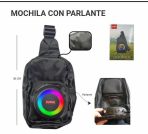 MOCHILA CON PARLANTE -CH M802- CAMUFLADA
