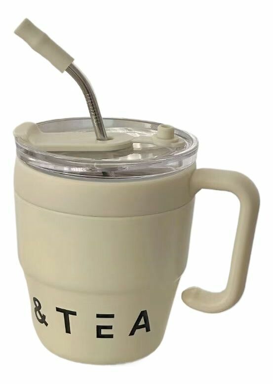 taza termica con sorbete 480ml-t480-blanco TAZA TERMICA CON SORVETE 480ml-t480-BLANCO - Imagen 1
