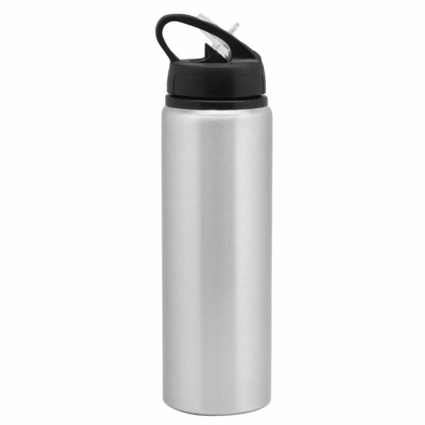 BOTELLA DE ALUMINIO DOBLE CAPA-GRIS-