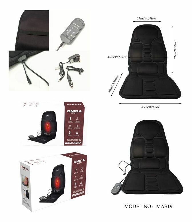ASIENTO MASAJEADOR PARA AUTO-MAS19- ASIENTO MASAJEADOR PARA AUTO-MAS19- - Imagen 1