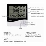 RELOJ MEDIDOR DE TEMPERATURA/HUMEDAD-8313-SUO (218H)