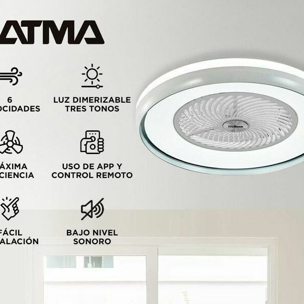 VENTILADOR DE TECHO C/LUZ 70W -F1120
