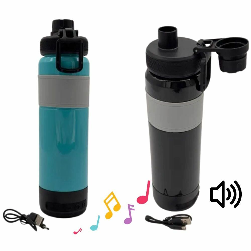 BOTELLA DEPORTIVA PARLANTE CH-M834 GRIS BOTELLA DEPORTIVA PARLANTE CH-M834 GRIS - Imagen 1