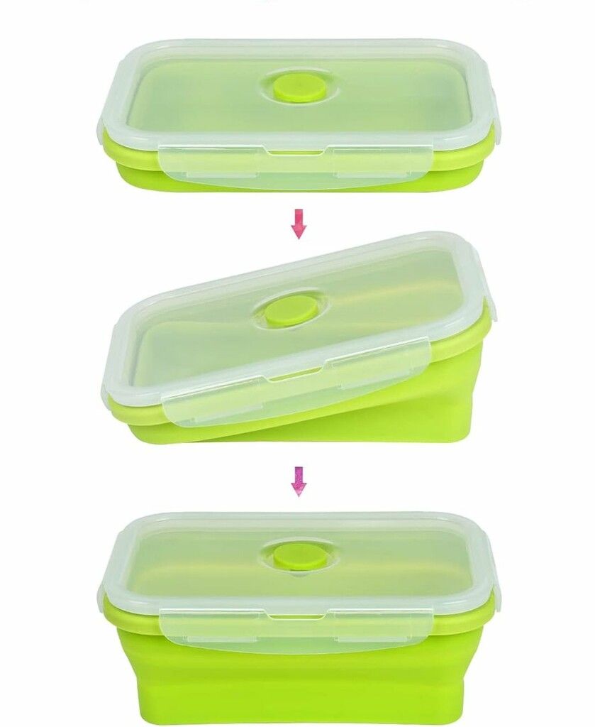 TAPPER//VIANDA DE SILICONA PLEGABLE KING09 VERDE TUPPERWARE/VIANDA DE SILICONA PLEGABLE KING09 VERDE - Imagen 1