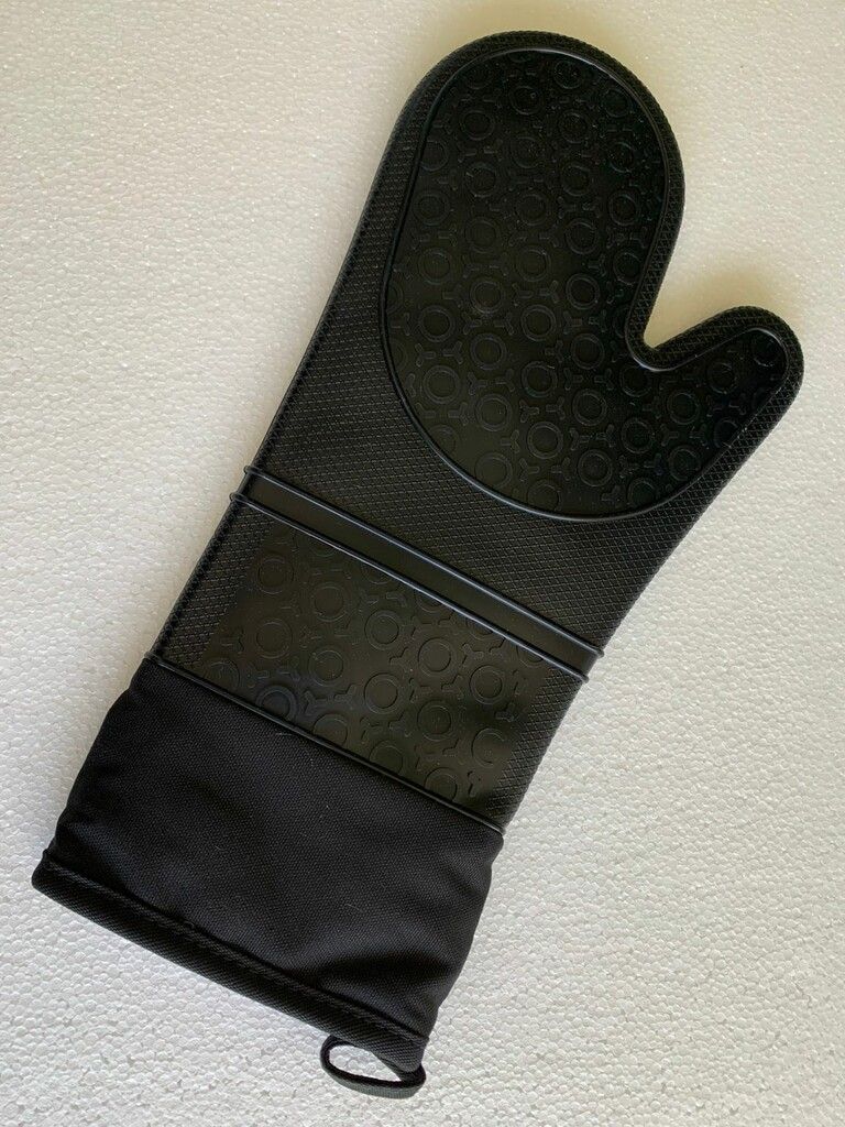 GUANTE DE SILICONA PARA COCINA (P601) NEGRO GUANTE DE SILICONA PARA COCINA (P601) NEGRO - Imagen 1