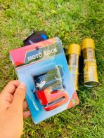 COMBO CANDADO DE FRENO DE DISCO MOTO/BICI-GUANTESFOX-ACEITE ELAION 220ML - Imagen 2