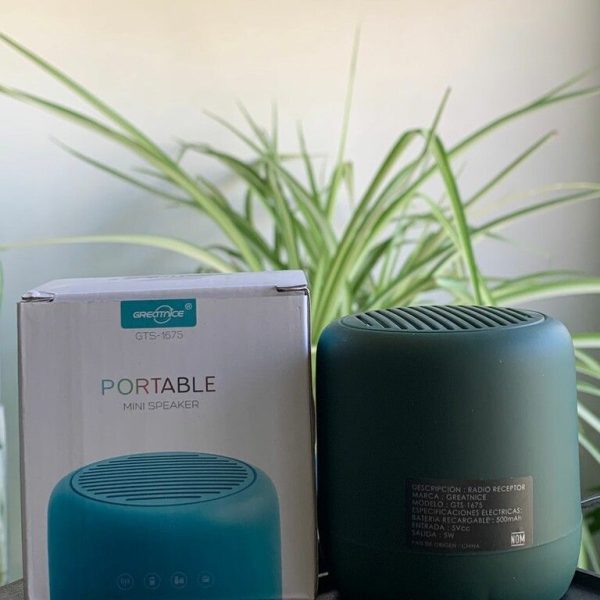 PARLANTE PORTATIL TAMBOR GTS1675 VERDE MILITAR