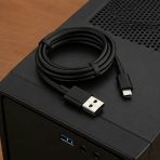 CABLE IBEK 5A IPHONE REFORZADO EN CAJA CB-512 NEGRO - Imagen 2