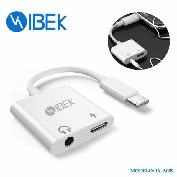 ADAPTADOR TIPO C A 3.5 AUXILIAR H + TIPO C