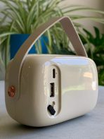 RADIO VINTAGE BT/FM/MP3 RECARGABLE BEIGE - Imagen 3