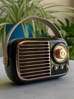 RADIO VINTAGE BT/FM/MP3 RECARGABLE VERDE