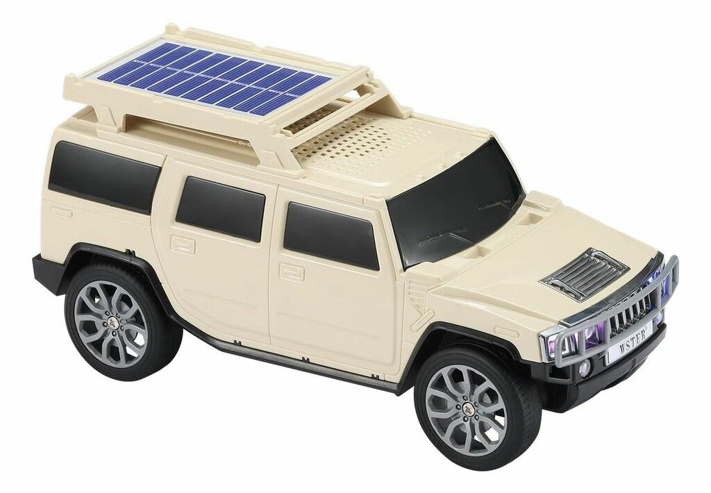 PARLANTE HUMMER CON PANEL SOLAR BEIGE PARLANTE HUMMER CON PANEL SOLAR BEIGE - Imagen 1