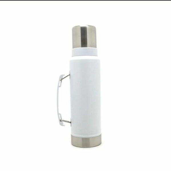 TERMO DE ACERO CON MANIJA BLANCO 1300L