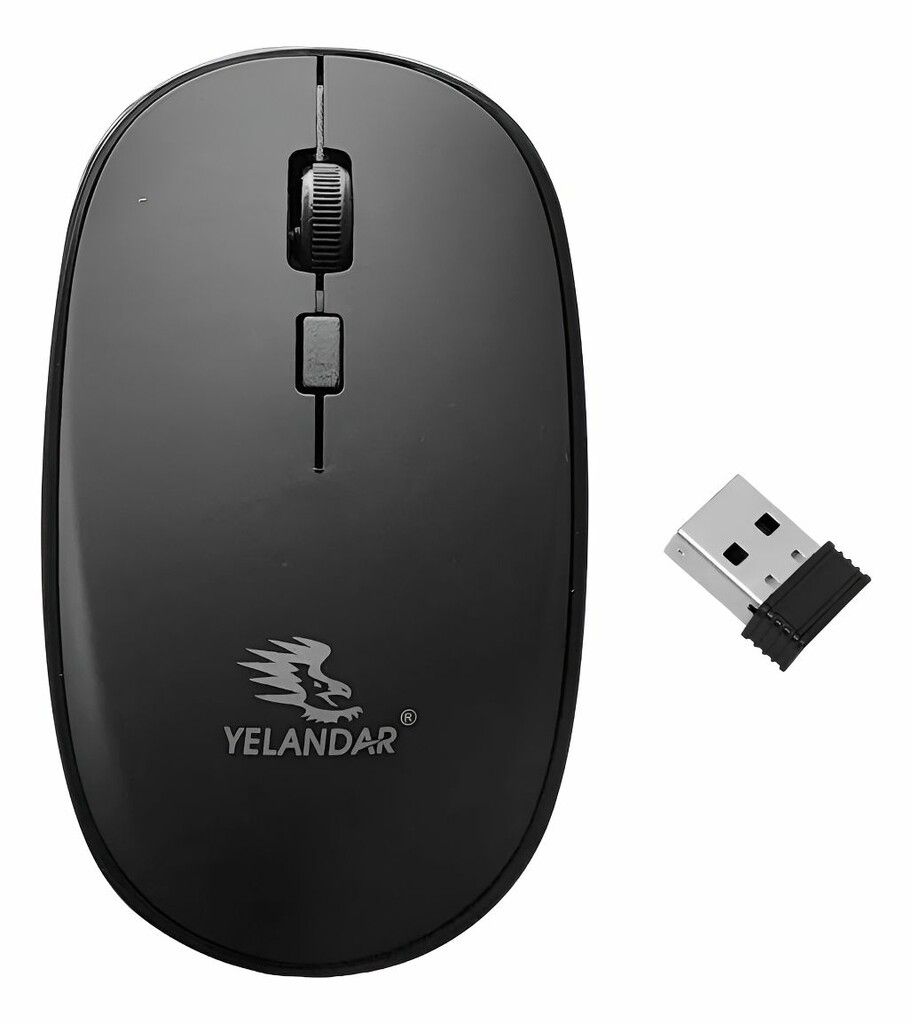 MOUSE INALAMBRICO YELANDER (E80) NEGRO MOUSE INALAMBRICO YELANDER (E80) NEGRO - Imagen 1