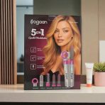 SET 5 EN 1 MOLDEADOR RIZADORA (B,R,GR. ) ROSA PASTEL  Y NEGRO - Imagen 4