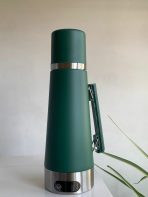 TERMO ELECTRICO  C/MATE BOMBILLA 1200ML (OG-ET1) VERDE MILITAR - Imagen 3