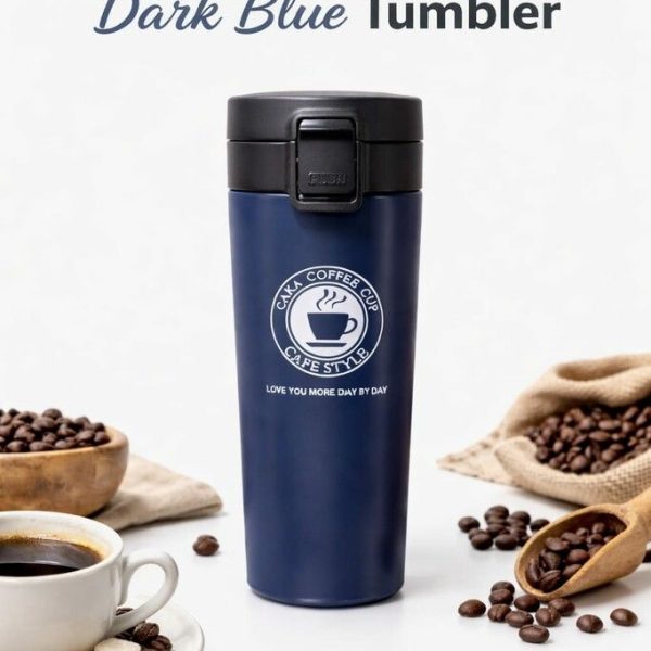 VASO TERMICO DE CAFE 380ML  MELECH-371 AZUL