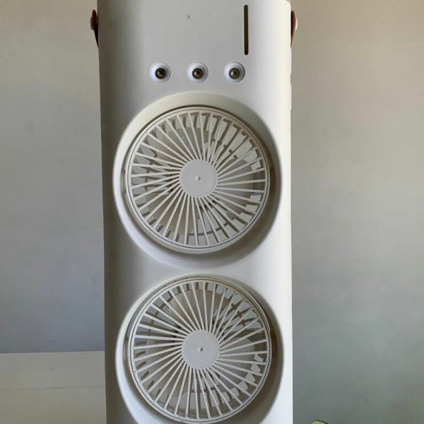 VENTILADOR HUMIFICADOR PORTATIL (BLANCO )