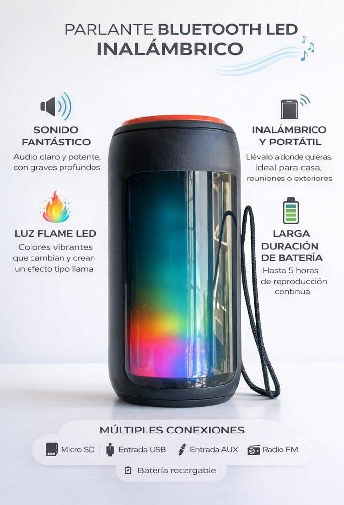 GREATNICE RGB 2'' FLAME LIGHT (1732) GREATNICE RGB 2'' FLAME LIGHT (1732) - Imagen 1