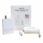 CARGADOR COMPLETO SAMSUNG 65W TIPO C CALIDAD ORIGINAL+CABLE C A C  BLANCO