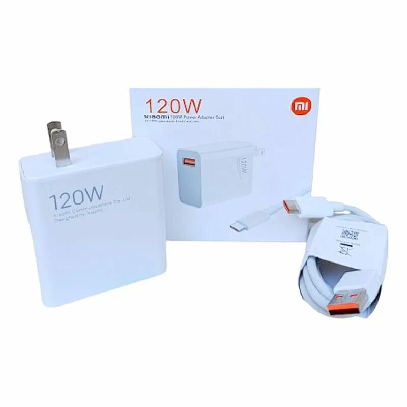 CARGADOR COMPLETO XIAOMI 120W CALIDAD ORIGINAL BLANCO CARGADOR COMPLETO XIAOMI 120W CALIDAD ORIGINAL BLANCO - Imagen 1