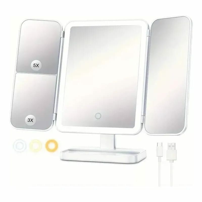 EP-91095 ESPEJO C/LUZ LED RECARGABLE EP-91095 ESPEJO C/LUZ LED RECARGABLE - Imagen 1