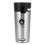 VASO TERMICO DE CAFE 380ML  OP-365 TAPA NEGRA Y PLATEADO