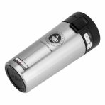 VASO TERMICO DE CAFE 380ML  OP-365 TAPA NEGRA Y PLATEADO - Imagen 3