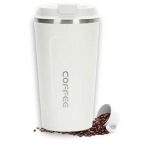 VASO TERMICO 500 ML ACERO COLORES MELECH BA-29  CON SENSOR TEMPERATURA (BLANCO ) - Imagen 2