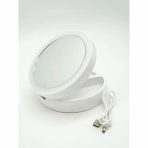ACC0106 ESPEJO DOBLE  C/LUZ LED A PILA Y RECARGABLE  JG-988 - Imagen 2