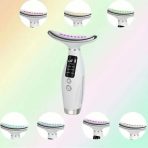 MASAJEADOR DE LUZ ROJA CARA Y CUELLO  FS8266 BLANCA - Imagen 2