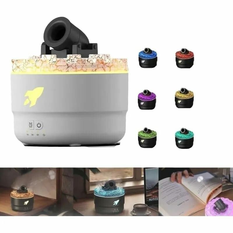 HUMIFICADOR CAÑON DE LUZ HUMIFICADOR VOLCAN HS01 NEGRO - Imagen 1