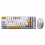 KIT DE TECLADO Y MOUSE INALAMBRICO  NOGA NKB-Q20 (NARANJA Y BLANCO )