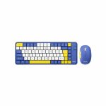 KIT DE TECLADO Y MOUSE INALAMBRICO NOGA NKB-Q20(AZUL Y AMARILLO )