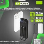 POWER BANCK MOD EP-C85812000MAH ECOPOWER (NEGRO )
