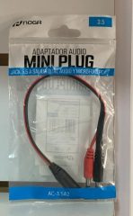 CAB090 CABLE ADAPTADOR DE AUDIO (DE 1 PLUG (H)A2 PLUG(M)-EN BOLSA/R/N - Imagen 2