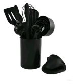 SET UTENCILLO COCINA SILICONA X 21 PCS SS21 NEGRO - Imagen 3