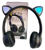 AURICULAR VINCHA GATITO AUX BT NEGRO