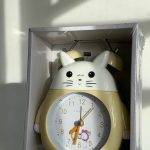 RELOJ DESPERTADOR GATITO REJ-4406 AMARILLO R-121033