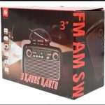 RADIO AM/FM 3 BANDAS CON LINTERNA BLUETOOH KTF-1467 RED