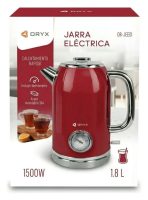 JARRA PAVA ELECTRICA RETRO 1.8L OR-JEE01 ROJA - Imagen 2