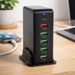 ESTACION DE CARGA 65W USB-C (SIN CAJA) COLOR NEGRO