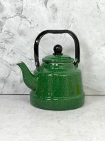 PAVA VINTAGE C/ACABADO ESMALTADO 1.7L EXT0651 VERDE OSCURO
