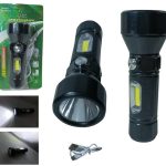 LINTERNA MINI RECARGABLE LED CON ZOOM H- NEGRO