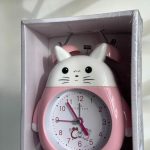 RELOJ DESPERTADOR GATITO REJ-4406 ROSA R-121033