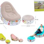 SILLON INFLABLE GRAFITI CON REPOSA PIES ISF-160908 MARRON