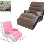 REPOSERA INFLABLE  ISF-160909 NEGRO Y BEIGE