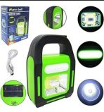 LINTERNA MULTIFUNCIONAL C/PANEL SOLAR HB-9707A-1 (VERDE CLARO Y NEGRA )