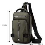 MOCHILA BANDOLERA UNISEX JK-30187 DORADA